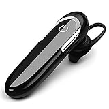 Bluetooth Headset, 60 Days’ Standby, 32h talk, 28h music, Latest Bluetooth 4.2 Wireless Earbuds w/ Mic, IPX7 Waterproof earphones, Bass headphones, Noise Cancelling, for Office/Driving