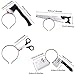 4 Pieces Halloween Headbands Bloody Axe Headband Horror Scissor Headband Spooky Through Head Props for Halloween Costume Supplies, 4 Styles