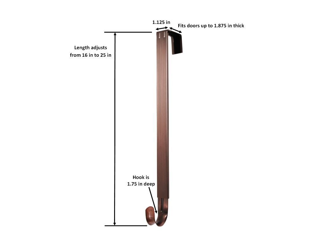 Haute Decor Adjustable Length Wreath Hanger, 20 lb 667233900097 eBay