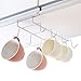 GeLive Under Cabinet Mug Holder Hook Drying Rack Hanger Storage Organizer for Ties and Belts