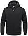 Wantdo Men's Warm Sweatshirt Sherpa Lined Hooded Cotton Fleece Slim Hoodie Jacket