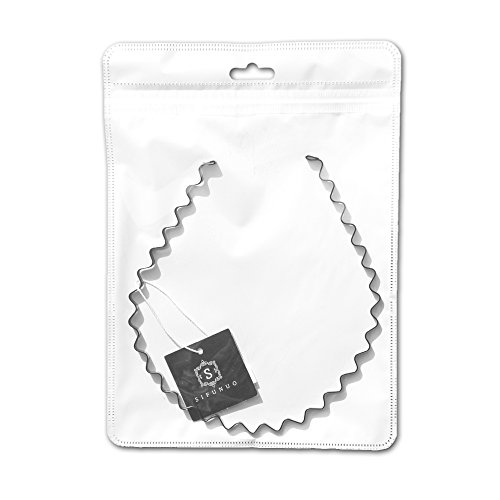 SIFUNUO Unisex Black Spring Wavy Metal Hair Hoop Band Men Women Sports Headband Headware Accessories - Thumbnail 5