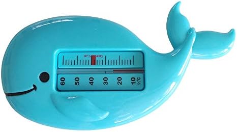 Whale Float Non Mercury Bath Thermometer Baby Bathroom Accessories Nursery Decor - Blue