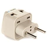 OREI Universal 2 in 1 Plug Adapter Type C for Europe, Turkey and More,, CE Certified - RoHS Compliant (WP-C-GN)