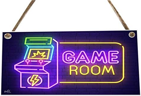 the sticker studio ltd Games Room Computer Novelty Wooden Plaque Sign Gift fcp5