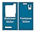 MMOBIEL Front and Back Set Waterproof Adhesive Sticker Compatible with Sony Xperia Z3 for LCD Screen and Back Cover