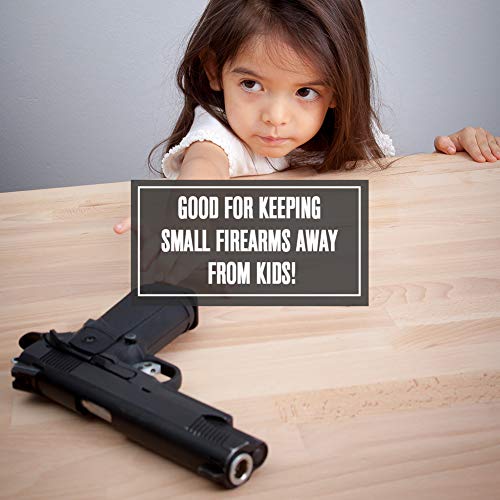 RPNB Mounted Firearm Safety Device with Auto Open Lid Biometric Fingerprint Lock Handgun Security Safe Gun Safe - Thumbnail 4