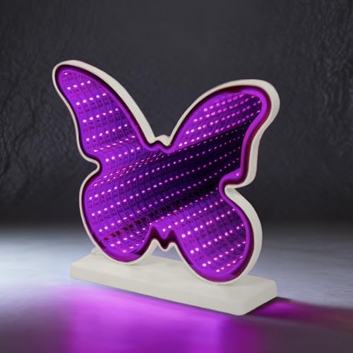 BITILLUM Butterfly Infinity Mirror Light,10.2 X