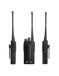 Walkie Talkies Voice Scrambler Radio recargable (Micro USB) Uhf 400 480Mhz Radio bidireccional para excursionismo Camping Compatible con BAOFENG Bf 888s con 2 auriculares de tubo de aire acústico Auriculares de LUITON