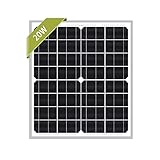 Newpowa 20W Monocrystalline 20 Watts 12v Solar Panel Module Rv Marine Boat Off Grid
