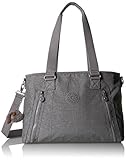 Kipling Angela Metallic Convertible Satchel, Silver Glimmer Metallic