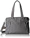 Kipling Angela Metallic Convertible Satchel, Silver Glimmer Metallic