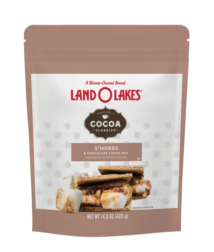 LAND O LAKES COCOA CLASSICS S’MORES COCOA MIX POUCH, 14.8 OUNCE (PACK OF 1)