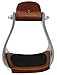 Challenger Tack Horse Saddle Western Riding Engraved Aluminum Stirrups 4.5″ Wide Tread 51157thumb 2