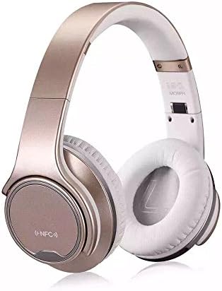 WearPai Bluetooth Headphone Over-Ear 2 in1 Foldable Wireless Headphones with Twist-out Speaker Stereo Headset Hi-Fi Stereo Headset with High-Resolution Audio (Gold)