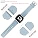 Wepro Bands Compatible with Fitbit Versa/Fitbit Versa 2/Fitbit Versa Lite SE SmartWatch for Women Men, Sports Replacement Wristband Strap for Fitbit Versa Watch, Small, 3 Pack, Gray, Pink Sand, Aqua