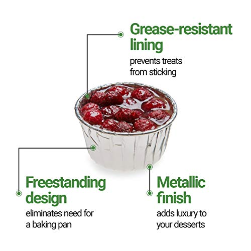 5.5 Ounce Cupcake Liners, 200 Large Disposable Baking Cups Pleated