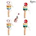 B bangcool Wooden Ball in A Cup Game Catch Ball Games, Cup Ball Game Mini Wood Toy Hand Eye Coordination Educational Toys (4Pcs)