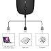 Wireless Mouse, SzHahn 2.4G Slim Mute Silent Click Rechargeable Wireless Mouse Mice with USB Receiver,3 Adjustable DPI Levels for Notebook, PC,MAC, Laptop, Computer, Macbook - Black