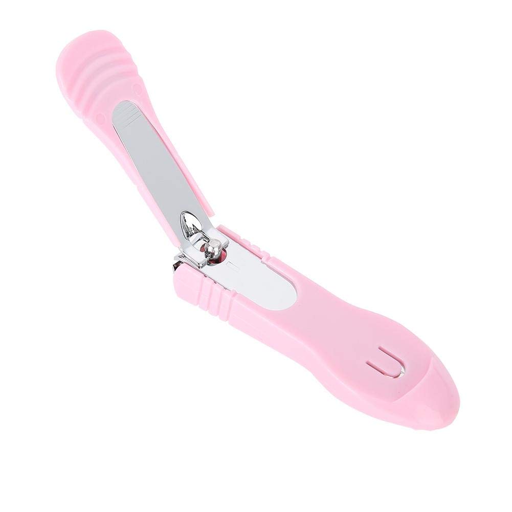 Pink Nail Clipper, Toenail Clippers, Multifunctional Stainless Steel Nail Scissors Fingernail Cutter for Nail Art Salon and Home Thick Nails Seniors
