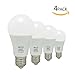 BRTLX A19 LED Bulbs, 12W (100W Equivalent), 3000K Warm White, 1100 Lumens, Non-Dimmable Standard LED Light Bulbs, Energy Saving, E26 Base (4 Pack)