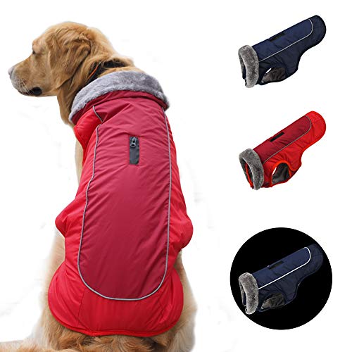 SCPET Dog Winter Coat Clothes Cozy Waterproof Windproof Vest Winter