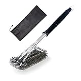Free Walker Grill Brush Stainless Steel,Safe And Clean For Barbecue,with Wire Bristles And Comfortable Handle To Clean Easily,Perfect For BBQ Lovers