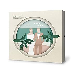 Canvas Wall Art for Living Room,Bedroom Home Artwork Paintings Happy Wedding Ready to Hang - 12x12 inches
