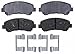 ACDelco Silver 14D1338CH Ceramic Front Disc Brake Pad Set with Hardware