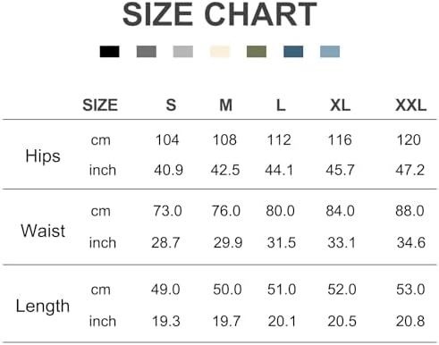 Homme Short Gaufre Décontracté Bermuda Pantalon Court avec Poches