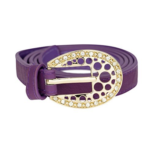 purple designer belt