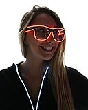 Light Up El Wire Glasses (Red)