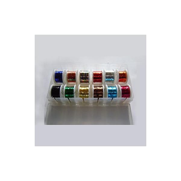 12x-Spool-of-Round-Tinsel-Multi-Colour-FLY-Tying-FLY-Fishing-Fly-Dressing