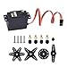 Miuzei 10 Pcs MG996R Servo Motor Metal Gear Torque Digital Motor Kit