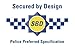 Minder Mini Key Ring Personal Attack Rape Alarm 140db with Flashlight + Spare Battery Set - Secured by Design Approved (UK Police Preferred Specification) (Black)