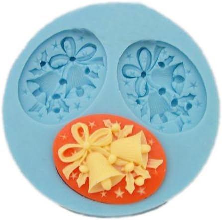 Christmas bell cameo mold - make your own jewelry or tree ornaments