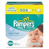 Pampers Baby Wipes Baby Fresh 7X Refill, 504 Count
