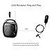 XIAOKOA Wireless Lavalier Microphone, 2.4G Wireless Microphone System with Lavalier Lapel Mics,Transmitter&Receiver for Conference, Speaker, Teaching, Tour Guiding, Stage Performance