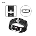 JUNYI Fitbit Charge 2 Bands ,Classic Sports Watch Adjustable Replacement Comfortable Bands for Fitbit Charge 2 Fitness Smart Wristbands Strap ( Black)