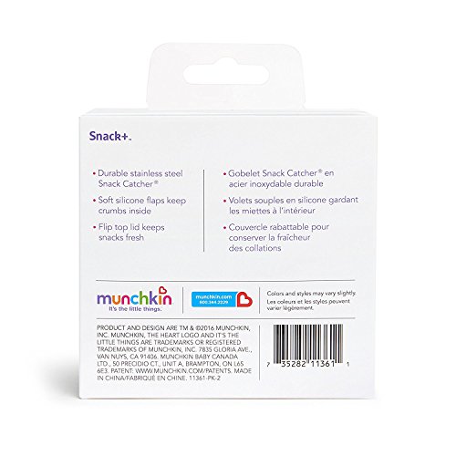 Munchkin Snack Plus Stainless SteelSnackCatcher, Blue