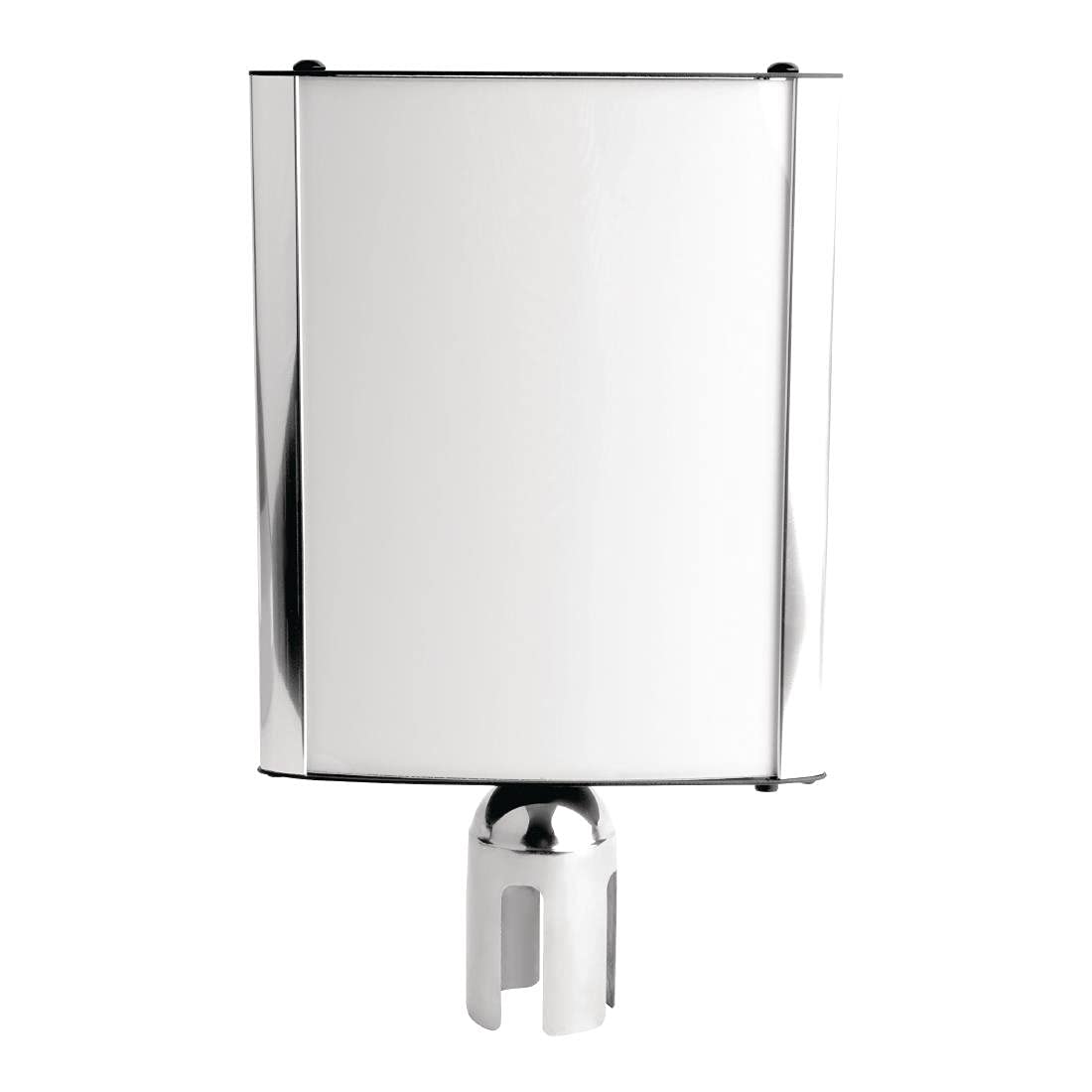 Bolero Barrier Post Sign Frame Aluminium Mounted Holder Commercial 300X250X50Mm