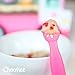 ChooMee Silicone Baby Spoons, FlexiDip | First Stage Infant Feeding Utensil | Dual-Flex Silicone Design - Soft Tip and Firm Handle | Pediatrician Recommended | 2 CT | Pink Purple