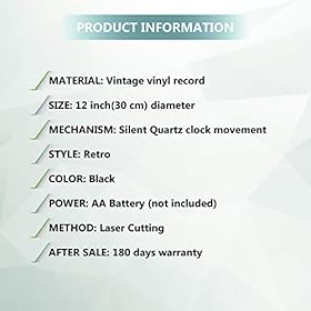 Kovides Fishing Vinyl Clock 12 Inch for Boyfriend Hobby Original Home Decor Fishing Vinyl Record Wall Clock Activity… 41GU2jc FcL