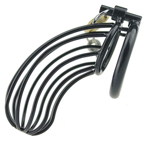 The Bondage Locker Male Chastity Device with Lightweight Cage, Black