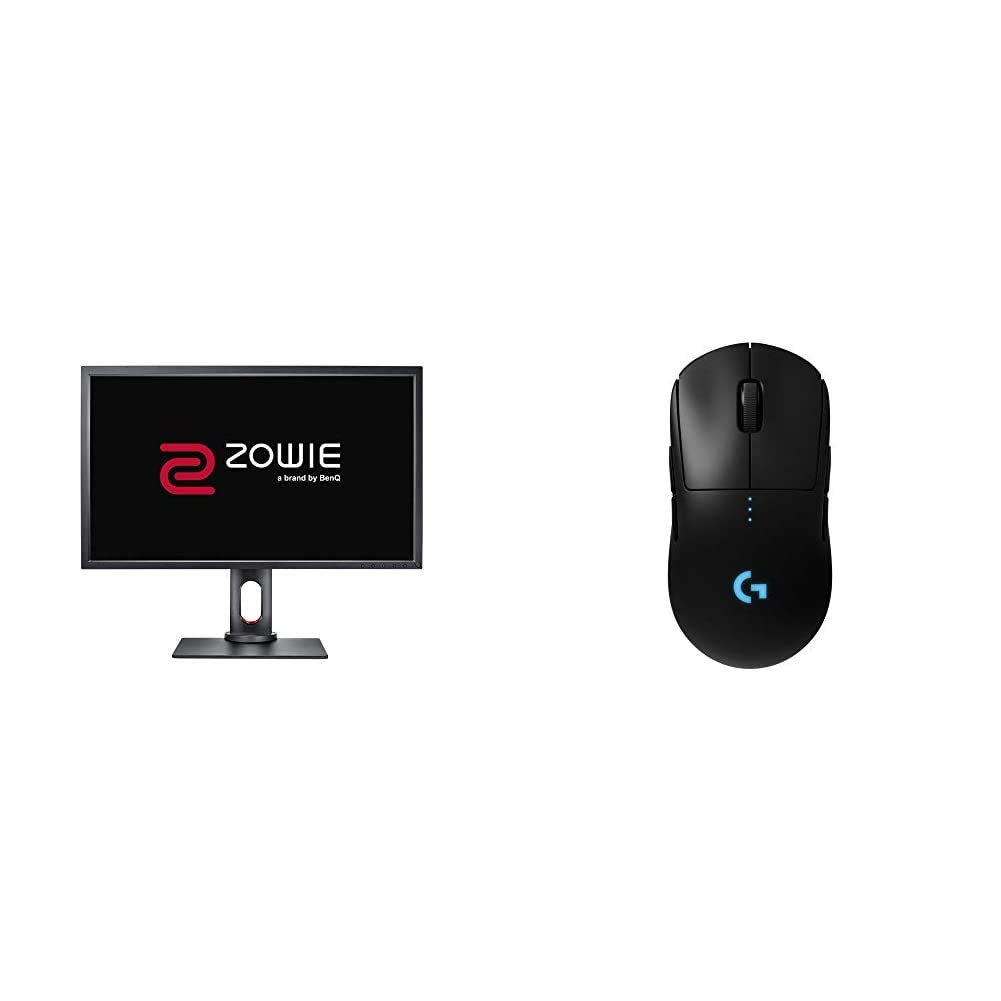BenQ Zowie XL2731 27 inch 144 Hz Gaming Monitor | 1080P 1ms | Black Equalizer & Color Vibrance for Competitive Edge & Logitech G Pro Wireless Gaming Mouse with Esports Grade Performance