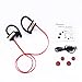Sweatproof Sport Bluetooth Earphones, AONOKOY Wireless Stereo Earhook Headphones Headset In-ear Earbuds Noise Cancelling with Mic for Smartphone (Red)