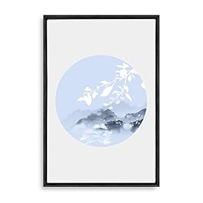 Framed Circular Pattern Home Artwork for Living Room Bedroom