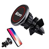 IKOPO Universal Magnetic Mini Air Vent Phone Holder for Car, Car Phone Mount Suitable for iPhone 7 7 Plus/ 6s Plus/6s/6, Samsung Galaxy S8 Edge S7 S6 Note 5, Nexus 6, & Smartphones