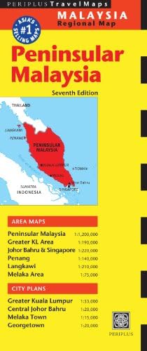 Peninsular Malaysia Travel Map (Periplus Travel Maps)