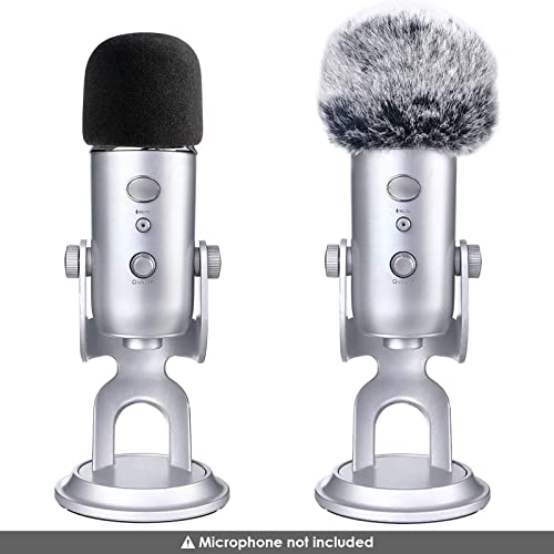 SUNMON Windscreen Muff and Foam for Blue Yeti, Blue Yeti Pro USB